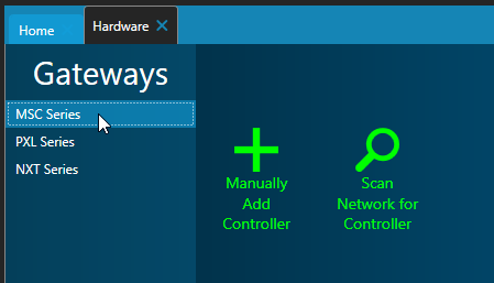 MSC Gateway Selected